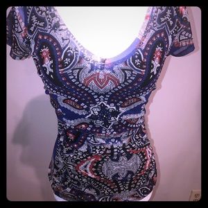 Inc size XS scoop neck top short sleeves